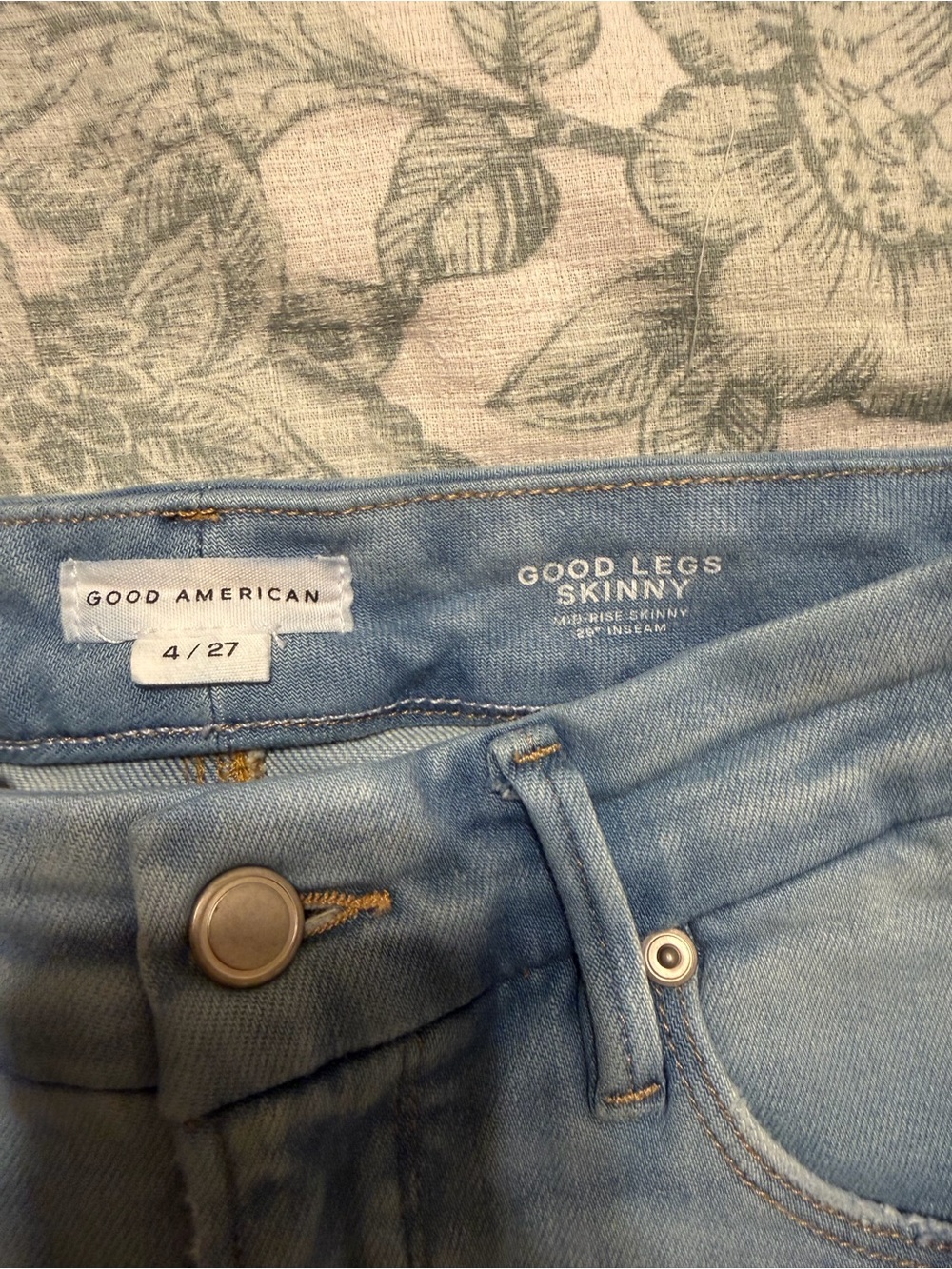 Good American Light Blue Good Legs Skinny Jeans